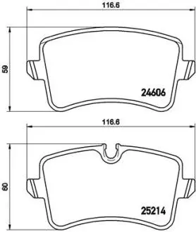 P85120 Гальмівні колодки дискові BREMBO підбір по vin на Brocar