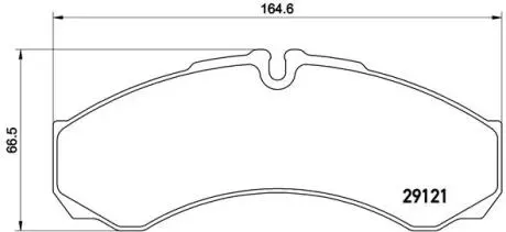PA6021 Гальмівні колодки, дискове гальмо (набір) BREMBO підбір по vin на Brocar