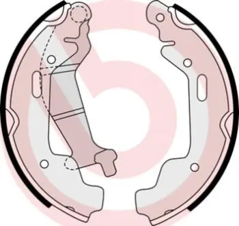 S59516 Тормозные колодки барабанные BREMBO подбор по vin на Brocar