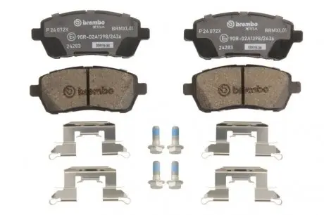 P24072X Гальмівні колодки, тюнінг BREMBO підбір по vin на Brocar