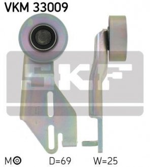 VKM33009 Натяжной ролик, поликлиновой ремень SKF підбір по vin на Brocar
