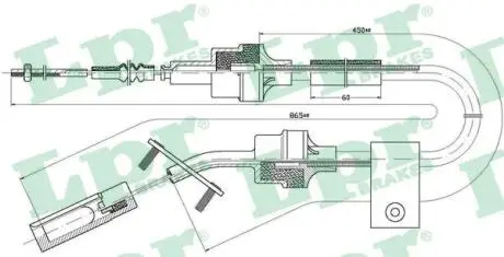C0065C Трос зчеплення LPR підбір по vin на Brocar