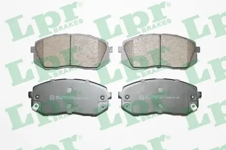 05P1689 Колодки тормозные передние HYUNDAI ix35 10-/KIA SPORTAGE 10-/CARENS 02- LPR подбор по vin на Brocar