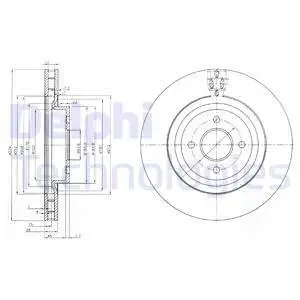 BG3852 Гальмівний диск DELPHI підбір по vin на Brocar