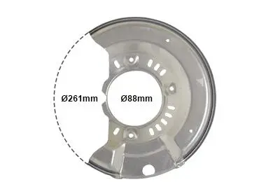 5430372 OSŁONA TARCZY HAMULCOWEJ TOYOTA VAN WEZEL подбор по vin на Brocar