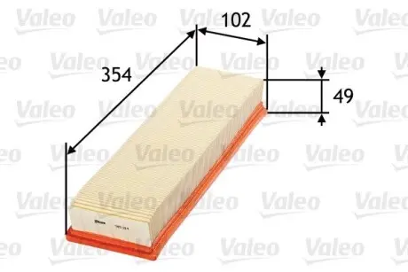 585114 Фильтр воздушный (Valeo) VALEO подбор по vin на Brocar
