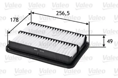 585256 Повітряний фільтр VALEO підбір по vin на Brocar