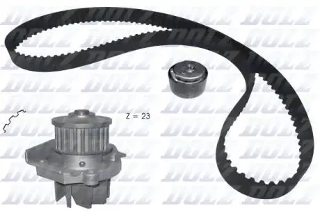 KD161 ZESTAW ROZRZ.FIAT 1,2 16V /+PW/ DOLZ подбор по vin на Brocar