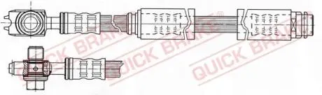 58962X Шланг гальмівний QUICK BRAKE підбір по vin на Brocar