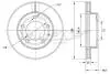 TX7070 TARCZA HAMULC. MAZDA 626 91-02 TOMEX підбір по vin на Brocar