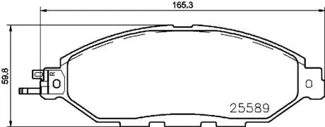 P56103 Klocki ham. INFINITI JX /ex/.. BREMBO підбір по vin на Brocar