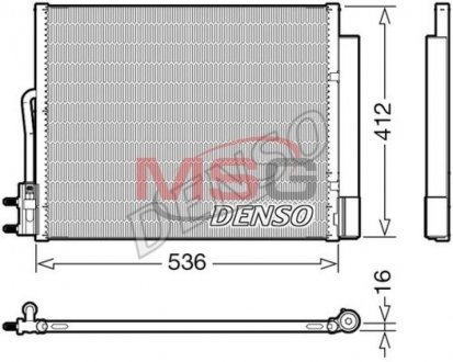 DCN20043 Радиатор кондиционера DENSO подбор по vin на Brocar