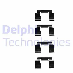 LX0337 Комплектующие, колодки дискового тормоза DELPHI підбір по vin на Brocar