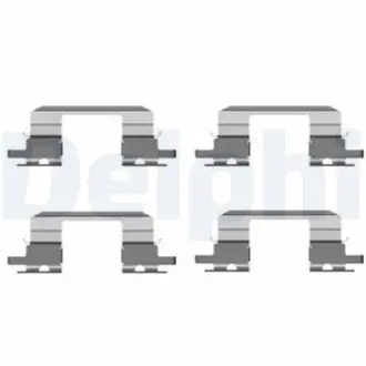 LX0431 Комплектуючі, колодки дискового гальма DELPHI підбір по vin на Brocar