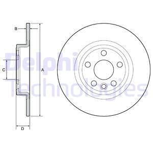 BG4930C Гальмівний диск DELPHI підбір по vin на Brocar