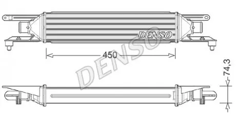 DIT01007 Інтеркулер DENSO підбір по vin на Brocar