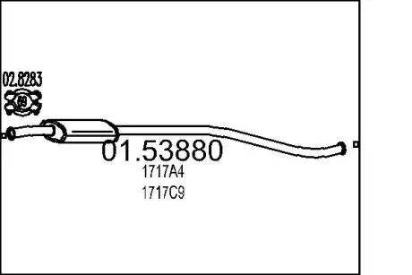 0153880 Резонатор MTS підбір по vin на Brocar