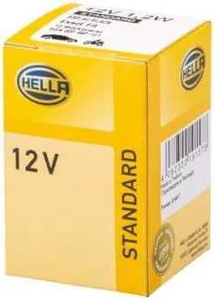 8GA007997121 Лампа розжарювання, 12V 1,2W BX8,4d чорний HELLA підбір по vin на Brocar