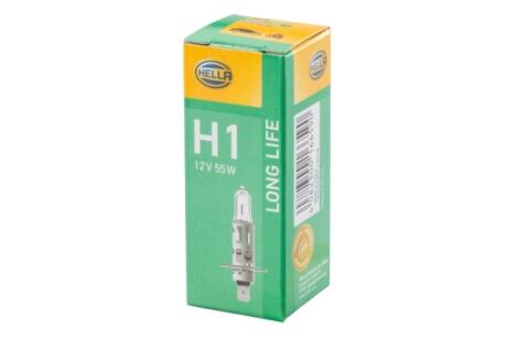 8GH002089351 Автолампа Behr Hella 8GH002089351 Lifetime Long Life H1 P14,5s 55 W прозрачная HELLA підбір по vin на Brocar