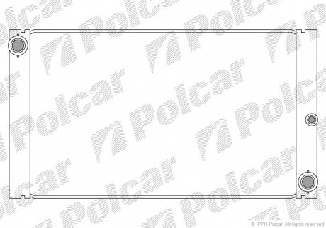 2023081X Радіатор охолодження POLCAR підбір по vin на Brocar