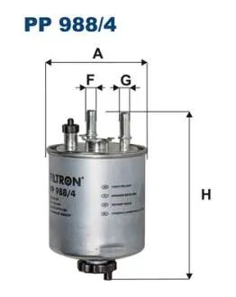 PP9884 Фільтр палива FILTRON підбір по vin на Brocar