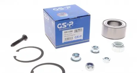 GK1358 Підшипник маточини (передньої) VW Caddy II 95-04/Golf 85-02 (40x72x37) (к-кт) GSP підбір по vin на Brocar