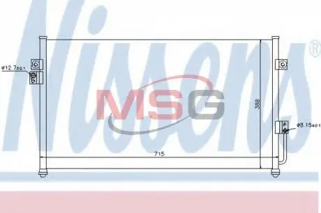 94634 Конденсер кондиціонера NISSENS підбір по vin на Brocar