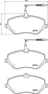 P61119 Тормозные колодки дисковые BREMBO подбор по vin на Brocar