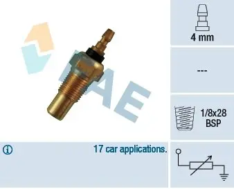 32310 Датчик температури рідини охолодження FAE підбір по vin на Brocar