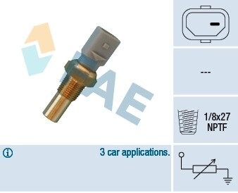 32690 Датчик температури рідини охолодження FAE підбір по vin на Brocar