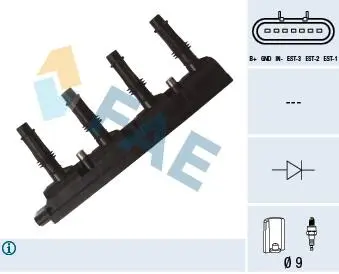 80322 Котушка запалювання FAE підбір по vin на Brocar