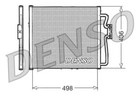 DCN23009 Радіатор кондиціонера DENSO підбір по vin на Brocar