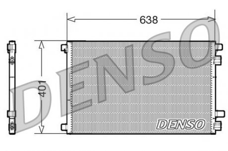 DCN23012 Радіатор кондиціонера DENSO підбір по vin на Brocar