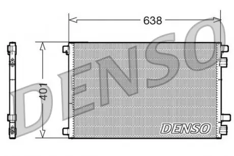 DCN23012 Радиатор кондиционера DENSO підбір по vin на Brocar