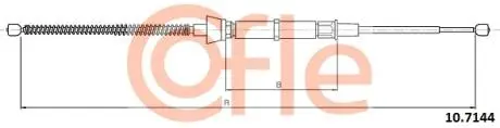 107144 Трос ручного гальмаVW UP 12- /TY? L+P/ COFLE підбір по vin на Brocar