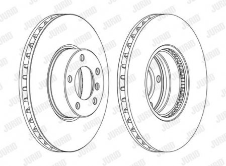 562384JC1 Tarcza ham. BMW E39 ! JURID підбір по vin на Brocar