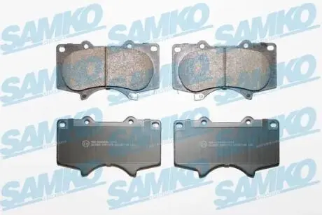 5SP1379 Тормозные колодки дисковые перед. Toyota Landcruiser 4,0/3,0 03- SAMKO подбор по vin на Brocar