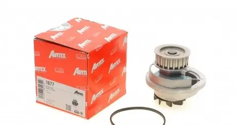 1677 Помпа воды Opel Astra G/Combo/Meriva A/Vectra B 1.6 95-10 AIRTEX подбор по vin на Brocar