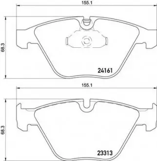 P06081 Гальмівна колодка Brembo BREMBO підбір по vin на Brocar
