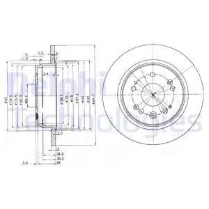 BG3797 Гальмівний диск DELPHI підбір по vin на Brocar