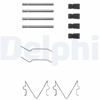 LX0164 Комплектующие, колодки дискового тормоза DELPHI підбір по vin на Brocar