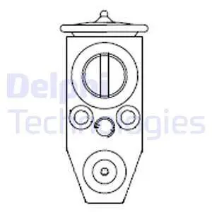 CB1016V Клапан кондиціонера DELPHI підбір по vin на Brocar