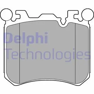 LP2287 Комплект тормозных колодок, дисковый тормоз DELPHI подбор по vin на Brocar