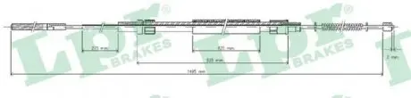 C0939B Тросик стояночного тормоза LPR підбір по vin на Brocar