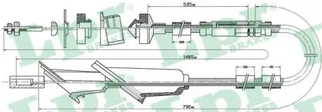 C0137C Трос зчеплення LPR підбір по vin на Brocar
