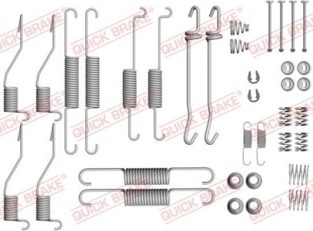 1050852 SPRĘŻYNKI DO SZCZĘK HAM. MAZDA QUICK BRAKE подбор по vin на Brocar