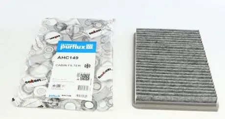 AHC149 Фильтр салона Volvo C70/S90/CX70 97-02 (угольный) PURFLUX подбор по vin на Brocar