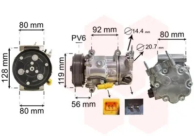 0900K255 Компресор, Кондиціонер VAN WEZEL підбір по vin на Brocar