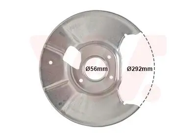 2754374 КРИШКА ГАЛЬМІВНОГО ДИСКА MAZDA VAN WEZEL підбір по vin на Brocar