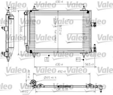 817465 Конденсатор, кондиционер VALEO підбір по vin на Brocar